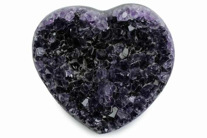 Deep Purple Amethyst Heart - Uruguay #383313